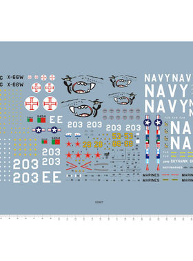飞机模型 1:48/72 YAK-38 G-91 A-4 战斗机.专用水贴【63967】