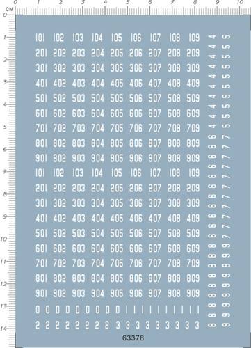 1/72坦克装甲车编号数字水贴纸