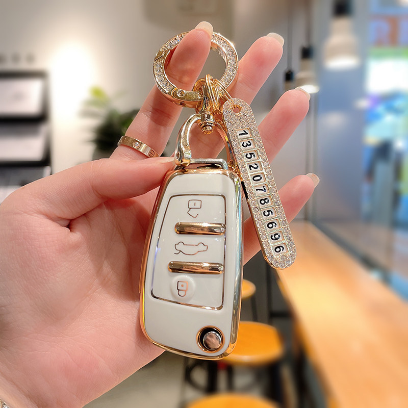 奥迪q3钥匙套女2021款q5l专用壳a3 q5 q2l a8 a7 a5 a6l a4l车包