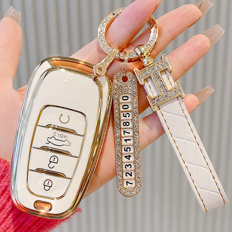 适用2022款一汽红旗H9钥匙套h5 hs7汽车ehs9 hs5扣h7壳汽车包高档