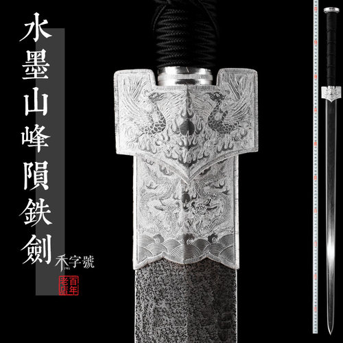 未开刃龙泉禾字号宝剑水墨山峰陨铁剑陨石宝剑浙江老字号百年老店 - 封面