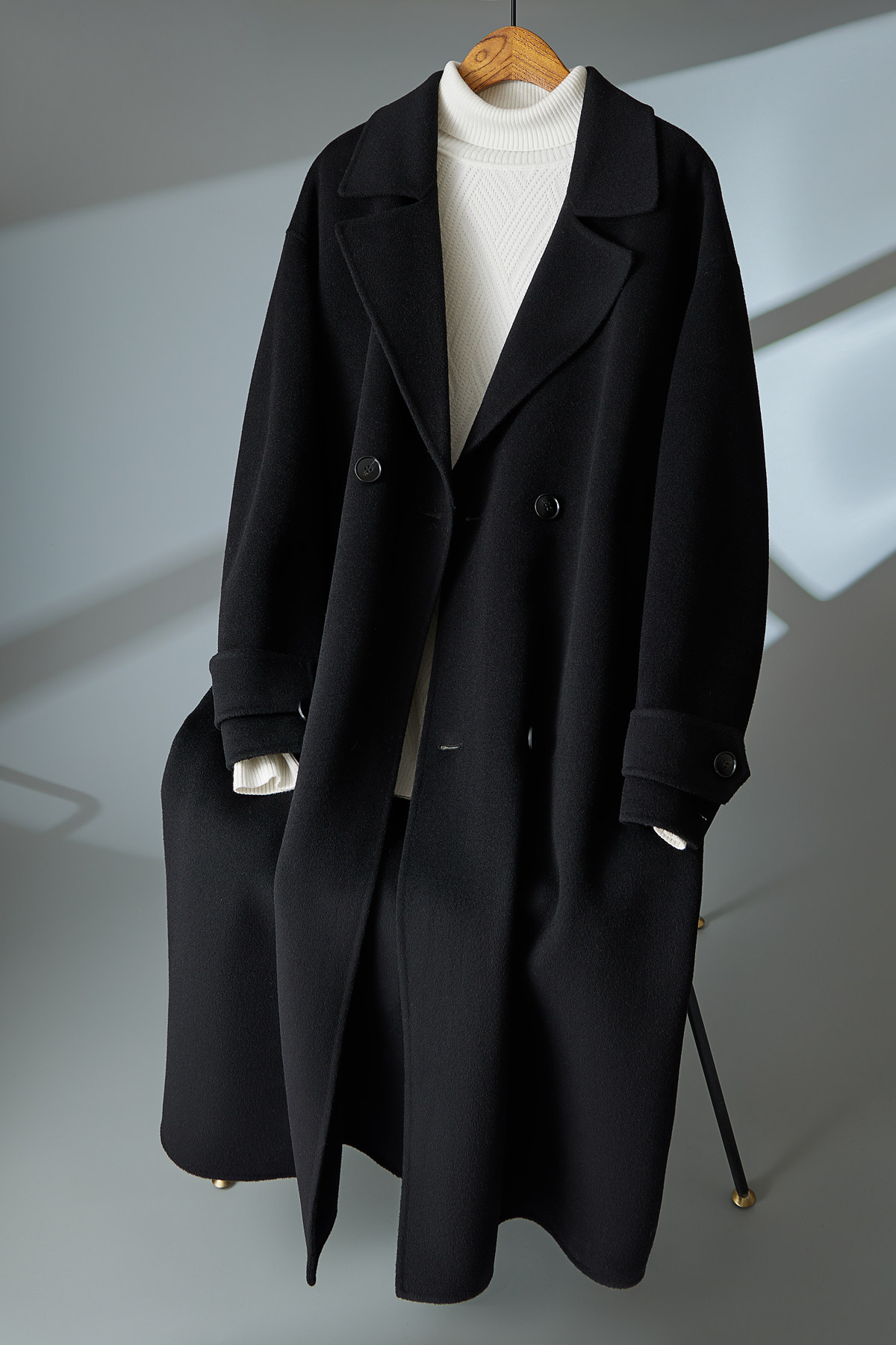 西服领韩版大衣大气双排扣休闲毛呢风衣外套D203-8137P485控788,男装西服,电商D203(原钱塘6011)