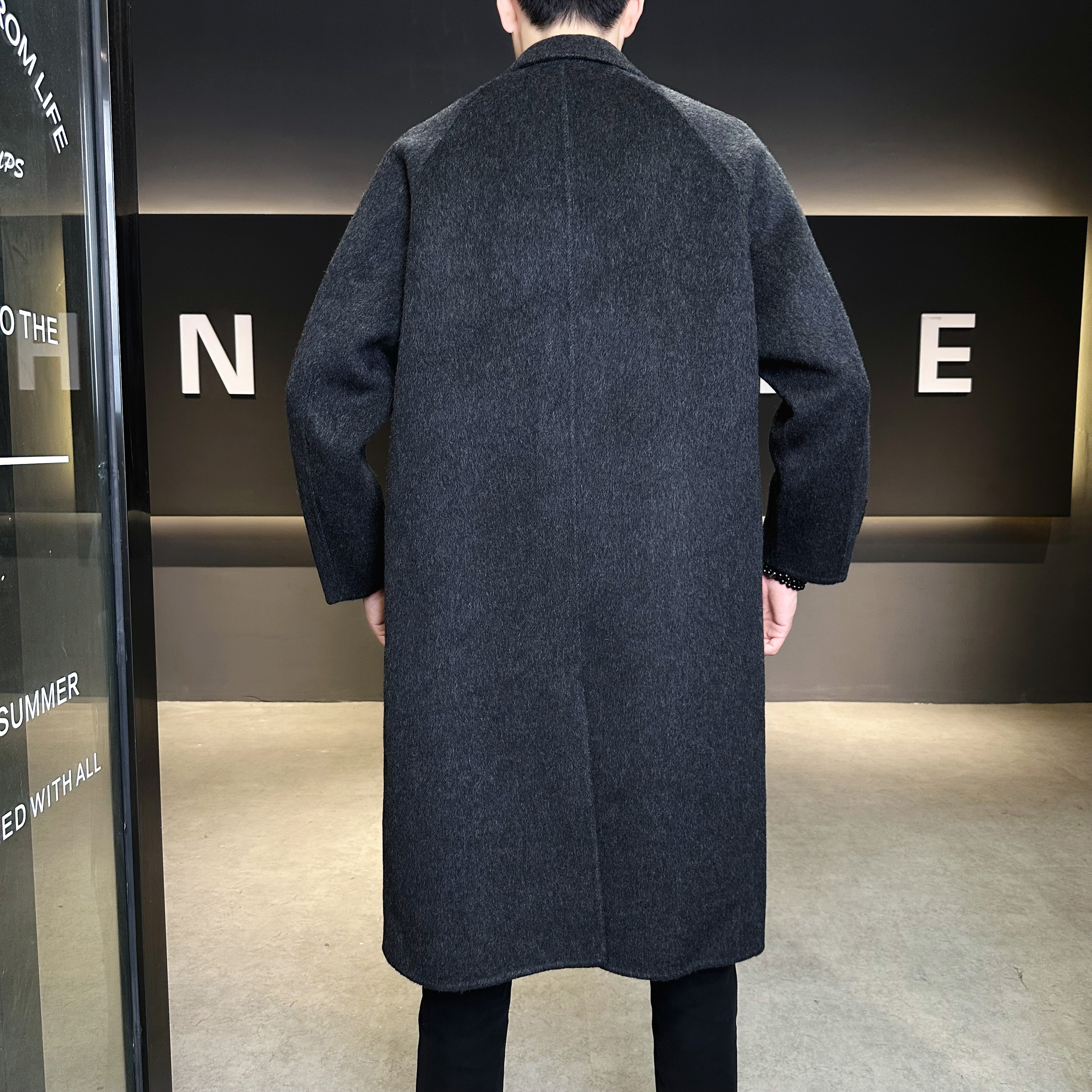 装西装领风衣毛呢双面呢大衣长款钱塘6016-5881P358控558,男装西服套装,电商D203(原钱塘6011)