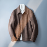 2025秋冬新款 新面料混咖色夹克双面呢毛呢电商D203-371P255控339,男装毛呢大衣,电商D203(原钱塘6011),电商基地 2025秋冬新款 新面料混咖色夹克双面呢毛呢电商D203-371P255控339,男装毛呢大衣,电商D203(原钱塘6011),电商基地