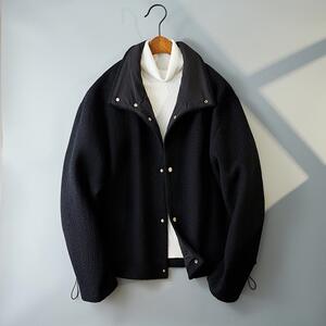 羊毛针织外套高级感夹克加厚保暖气质羽绒棉服181P535控889图片