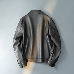秋季新款男士短款皮衣外套时尚百搭休闲机车服d203-9182-p325图片