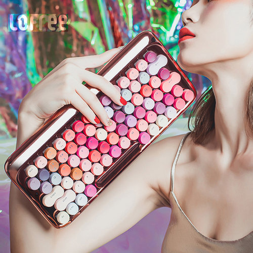 洛斐圆点蓝牙无线口红机械键盘