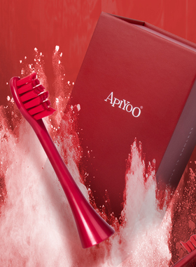 APIYOO荷兰艾优SUP电动牙刷刷头成人黑色红色3支装原装替换刷头