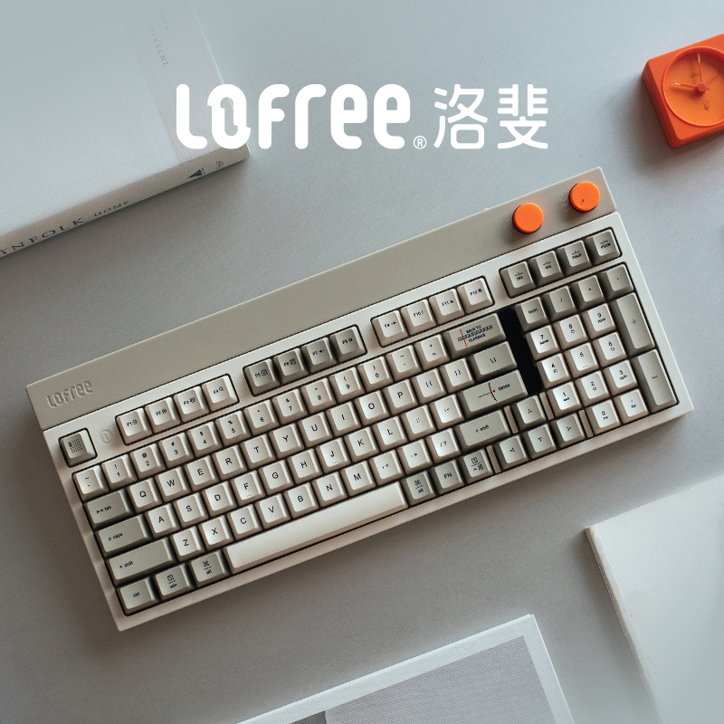 Lofree小方机械键盘复古灰98配列