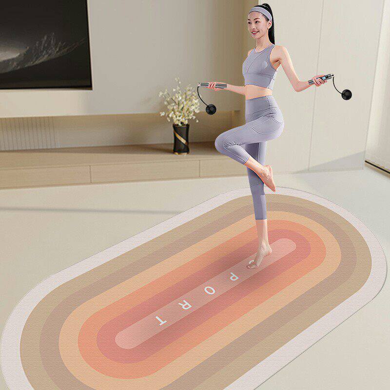 美国Jade Yoga跳绳减震垫瑜伽垫隔音地垫健身垫防震静音加厚室内