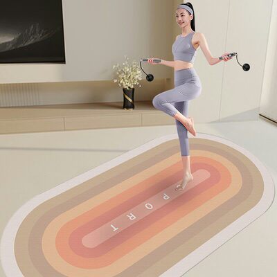 美国Jade Yoga跳绳减震垫瑜伽垫隔音地垫健身垫防震静音加厚室内