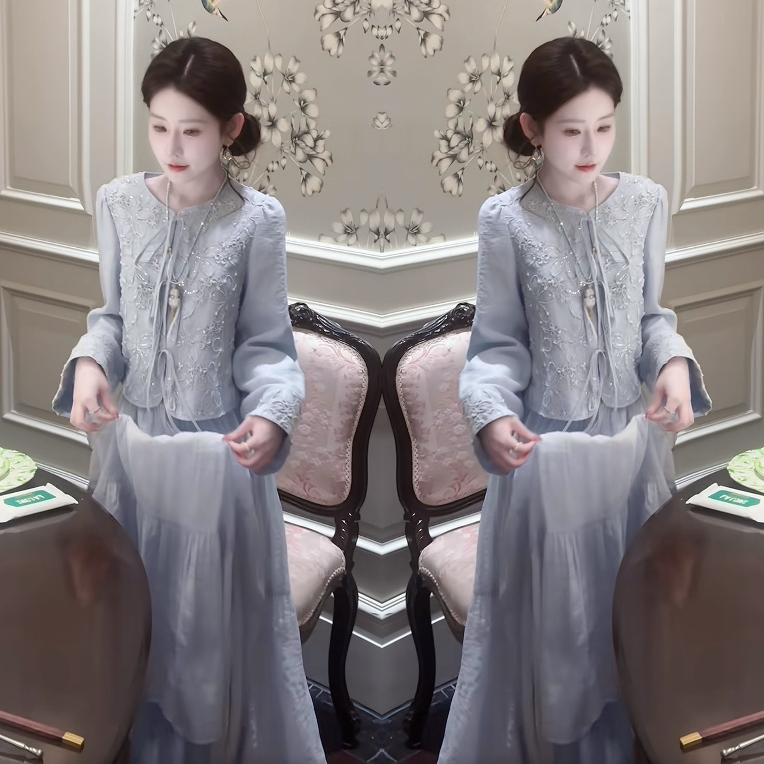 重工显瘦女装高端外套半身裙潮