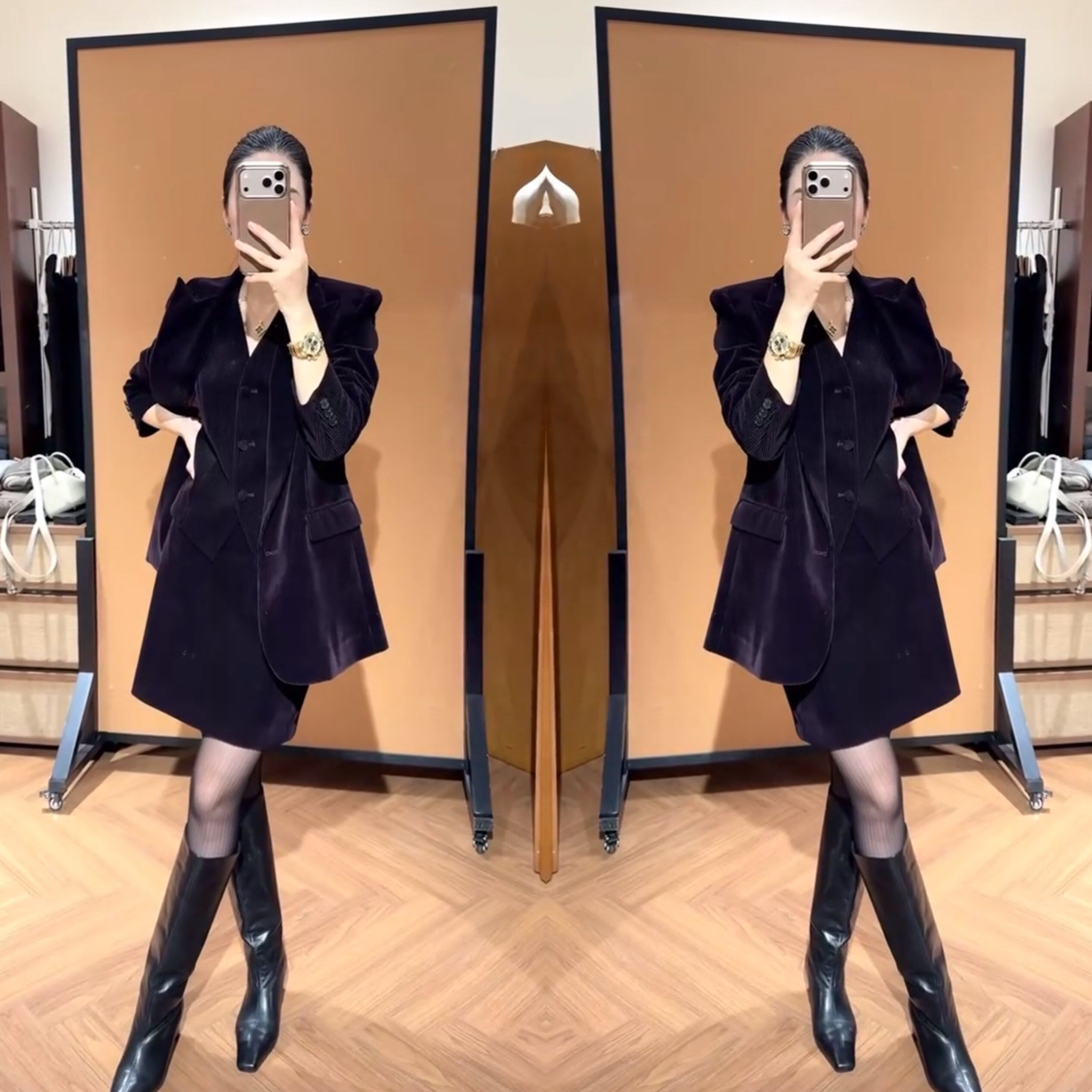 显瘦女装轻奢气质秋冬百搭三件套