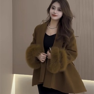 法式 复古文艺2025早春网红炸街优雅大气中年显白纯欲纯色文艺外套