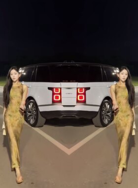 韵味优雅国风气质黄色洋气夏季新款无袖印花长款修身遮肉连衣裙潮