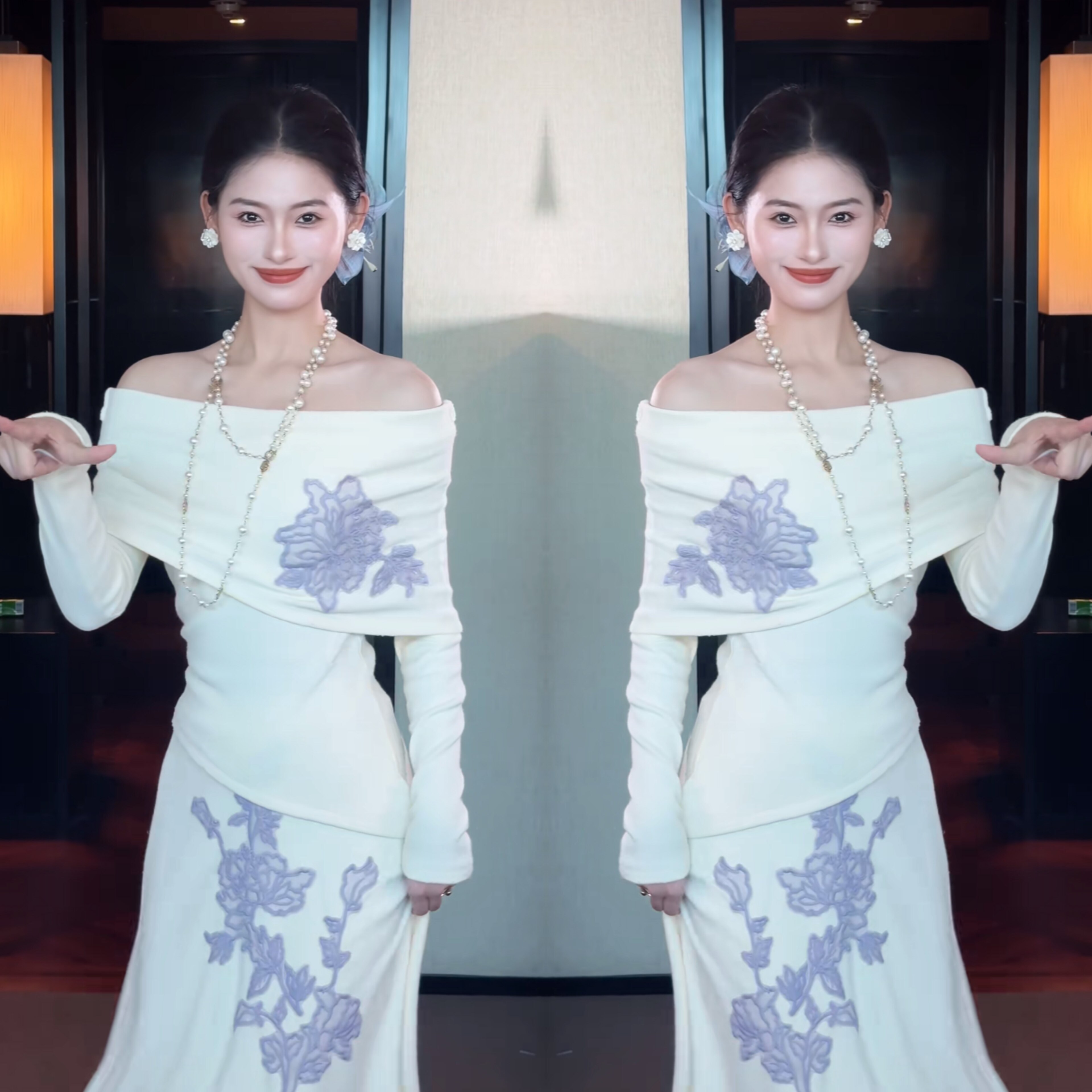 性感御姐女人味上衣半身裙潮