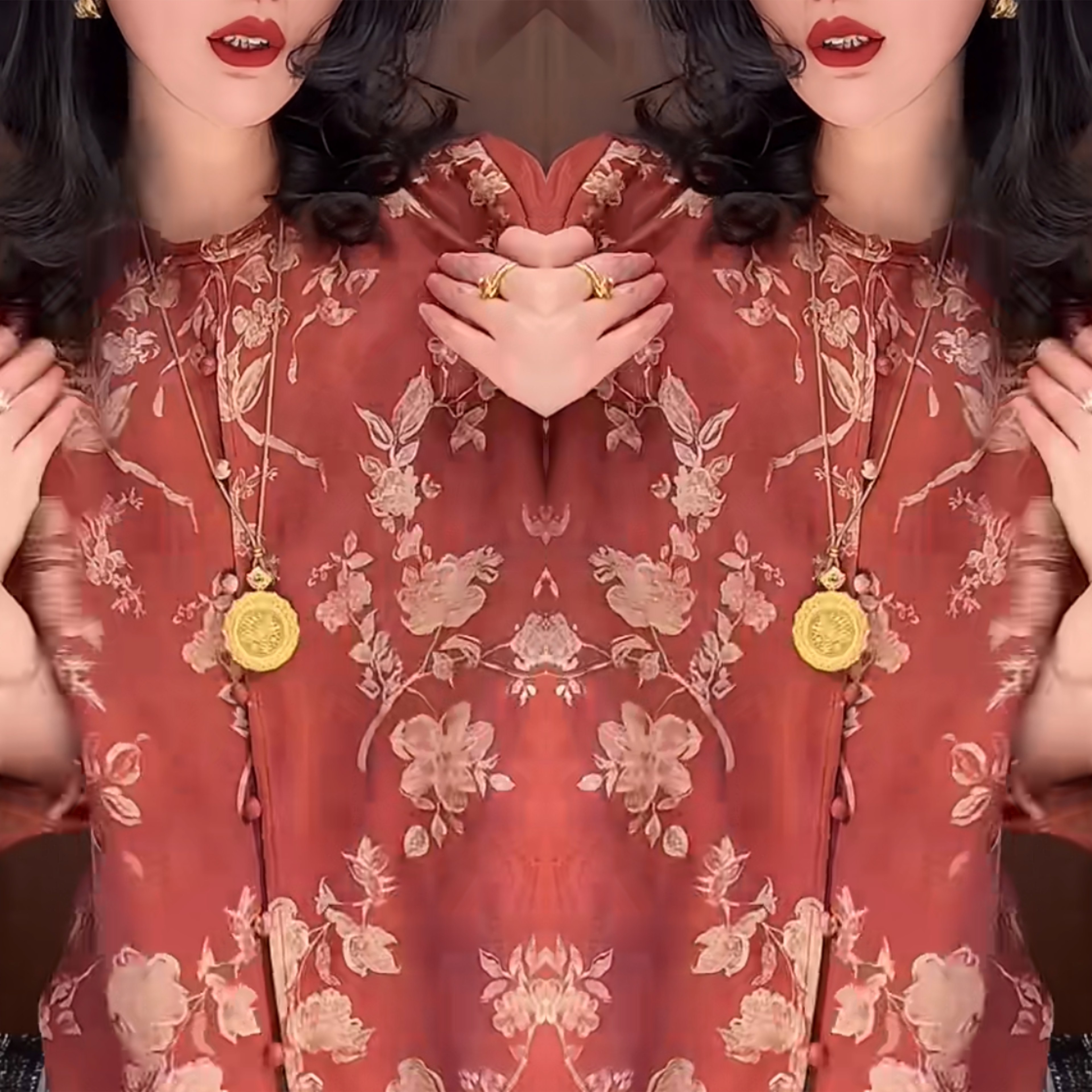 2026新中式国潮风网红爆款提花工艺长袖炸街新年打底衫高级感穿搭,女装/女士精品,上衣,淘宝优惠券,粉丝福利购,淘宝优惠卷