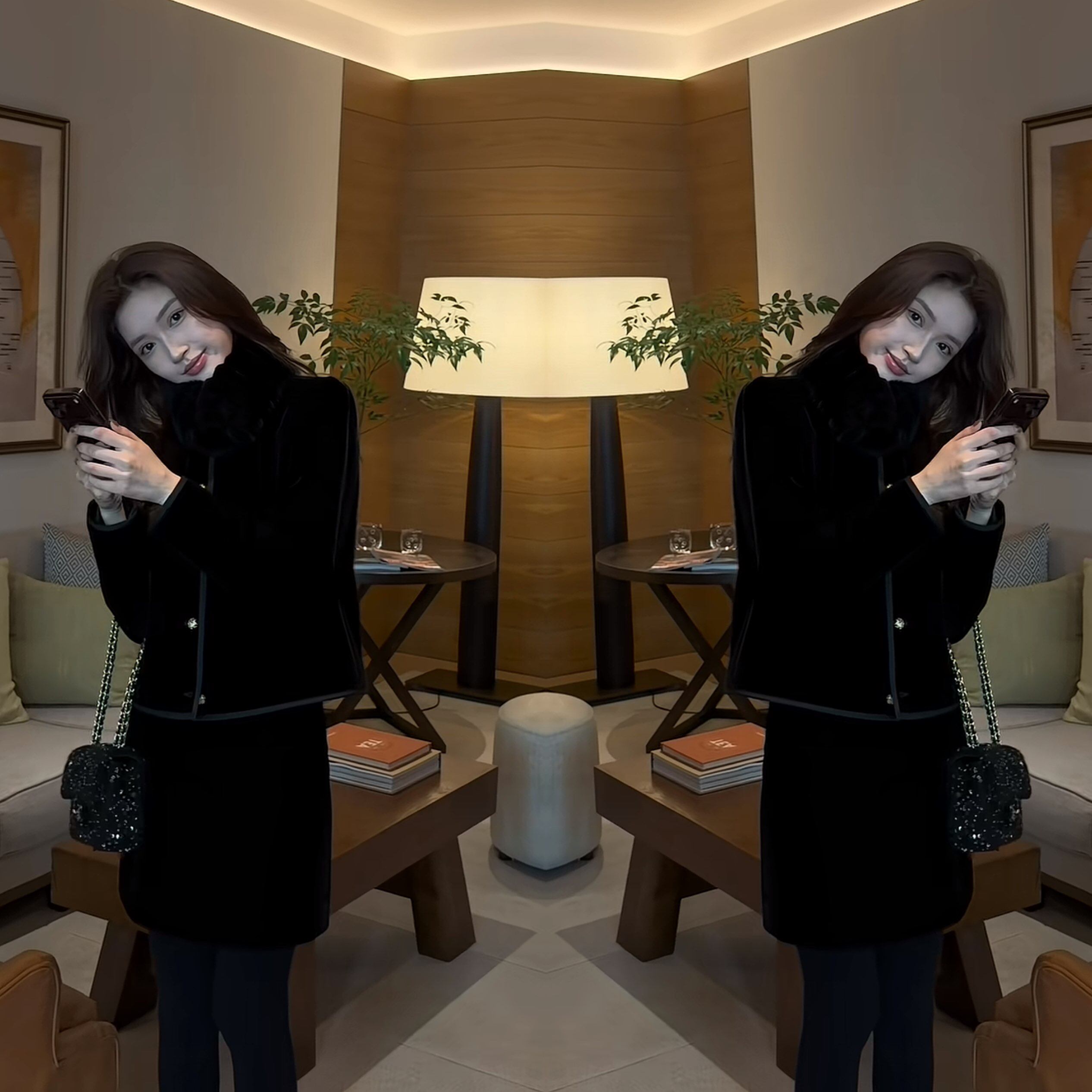 女神范加棉韩版外套搭配高腰短裙