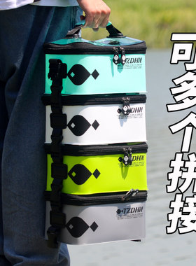 渔具收纳包钓鱼2024新款鱼包多功能路亚包防水小配件鱼具用品大全
