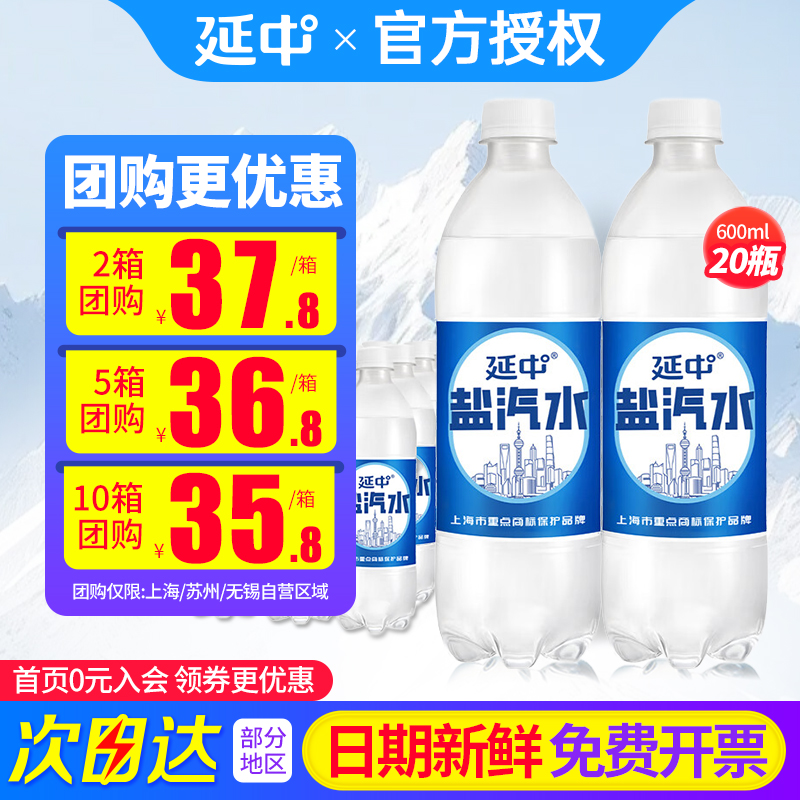 延中盐汽水600ml*20瓶整箱