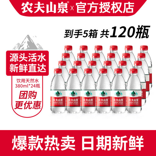 农夫山泉天然水380ml*24瓶*5箱