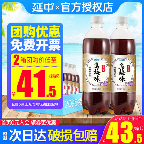 延中乌梅味整箱汽水江浙沪皖包邮