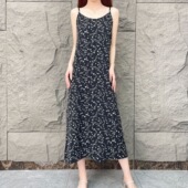 无袖 印花连衣裙女 碎花吊带裙女时尚 宽松气质夏季 小雏菊 春季