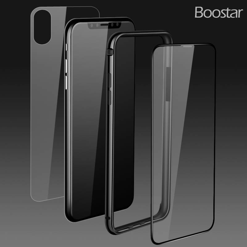 Boostar iPhonex边框苹果x手机壳金属边框硅胶防摔8X保护套简约薄