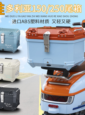 适用维多利亚150/250/300摩托车尾箱幼兽CC110后备箱电动车工具箱