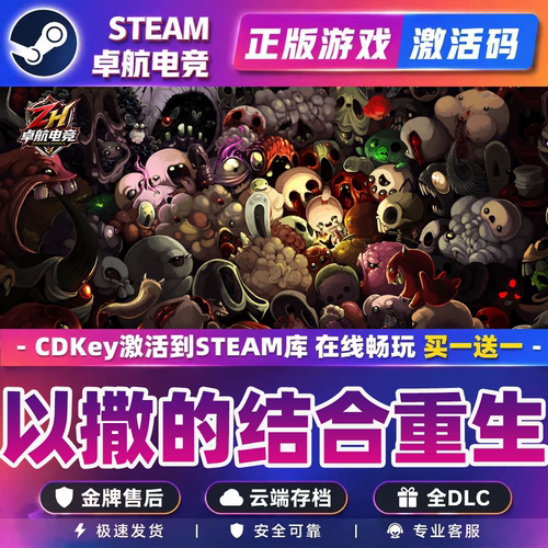 以撒的结合重生正版Steam激活码CDKey入库 全DLC动作类 Rogue游戏