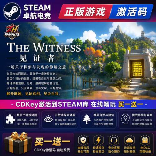 见证者 正版Steam激活码CDKey入库 The Witness全DLC开放世界游戏