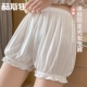 薄款 南瓜裤 夏季 女防走光宽松外穿白色冰丝灯笼花苞打底裤 jk安全裤