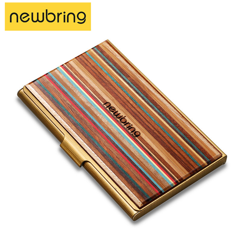 NewBring黄铜名片夹男女名创意片盒商务时尚卡包高档卡片盒定制