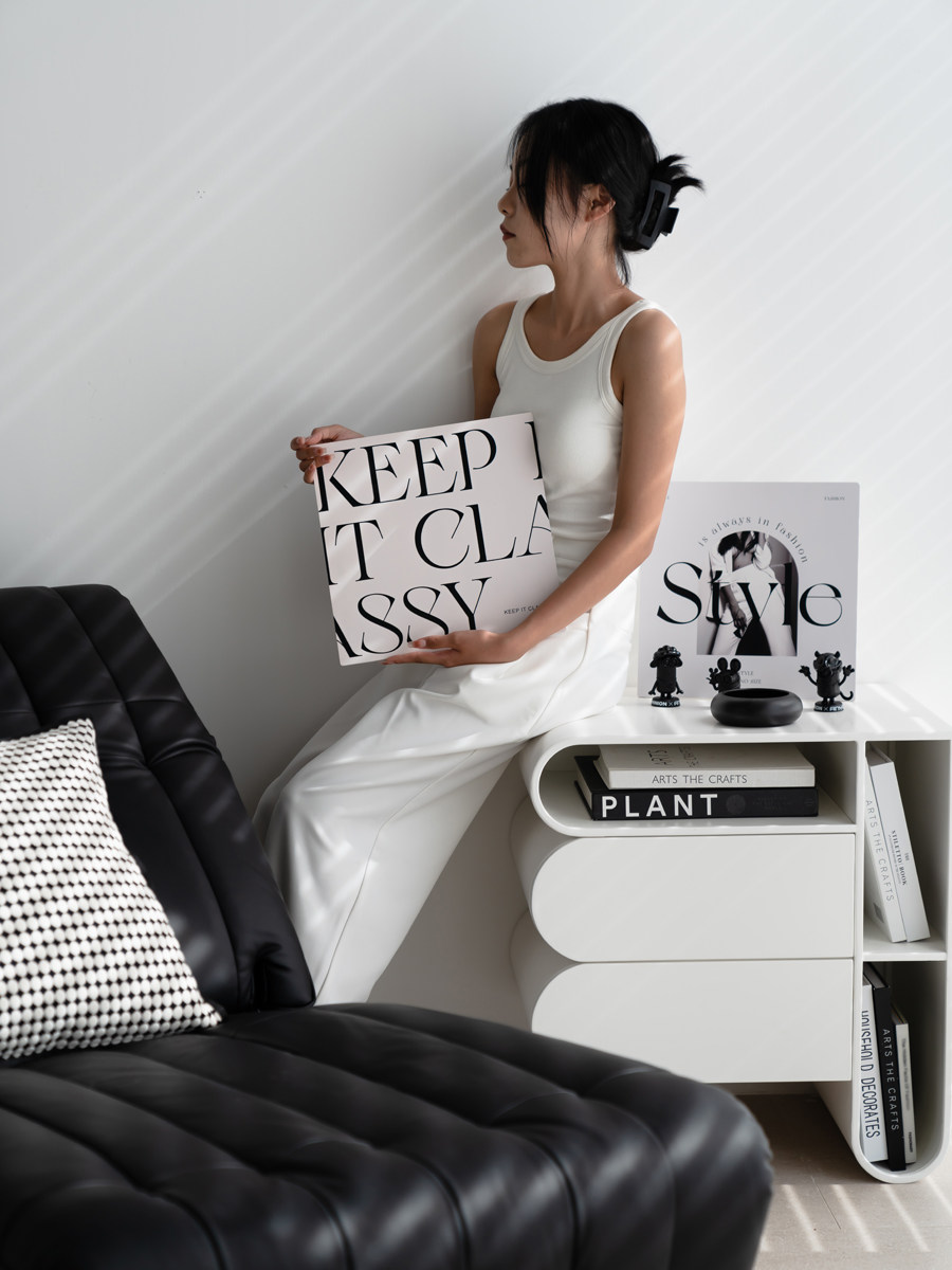 LIVINGPLUS 현대 미니멀리스트 장식 그림 촬영 소품 홈 데스크탑 시계 장식품 PVC 배경 보드