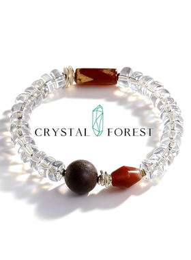 CFCO【红枫树】沉香女款时尚设计轻奢珠宝水晶手串