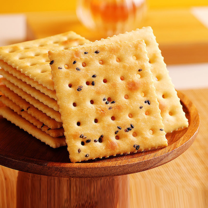 澳门金语无蔗糖脆苏打饼干杂粮梳打早点咸味黑芝麻健康休闲小零食
