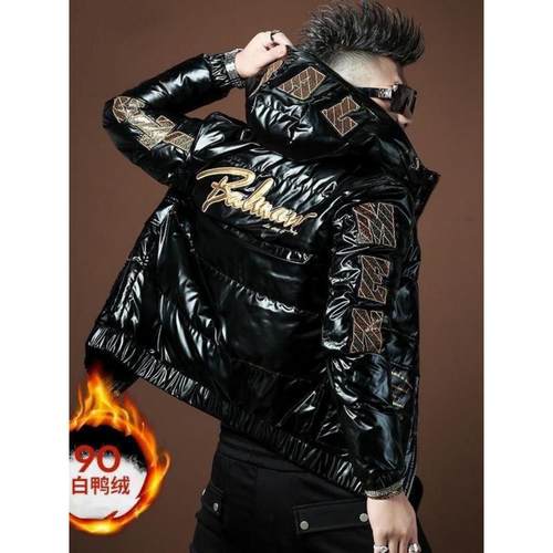 BellerLee 新款男士羽绒服高端冬季休闲白鸭绒休闲青年立领