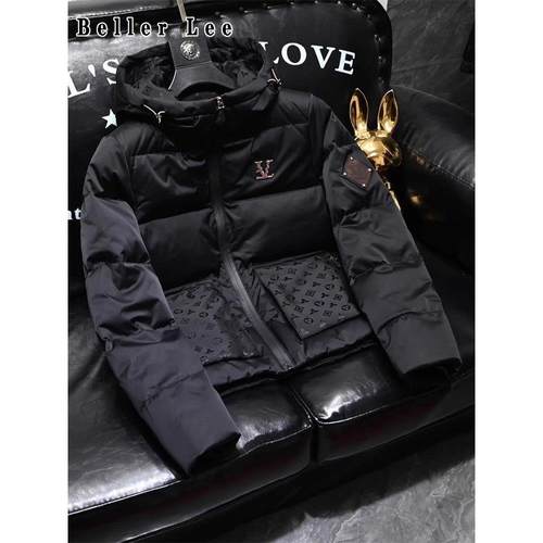 BellerLee 轻奢欧洲站连帽羽绒服男2024冬季加厚保暖御寒防风外套