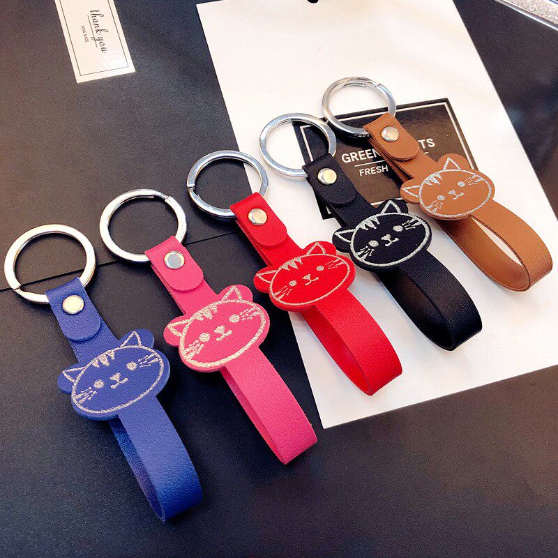 originality Cartoon cat PU Leatherwear Leather automobile Key buckle personality lady Waist hang key Chain Ring Pendantin the Accessories/Leather belt/Hat/Muffler , Shoes and bags/Belt Accessories , Bag Accessories , Bag pendant  category - from Buy2taobao.com to provide professional Taobao agent buy service