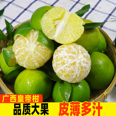 现摘蜜柑广西皇帝柑新鲜水果当季桔子孕妇青皮橘子帝王柑应季整箱