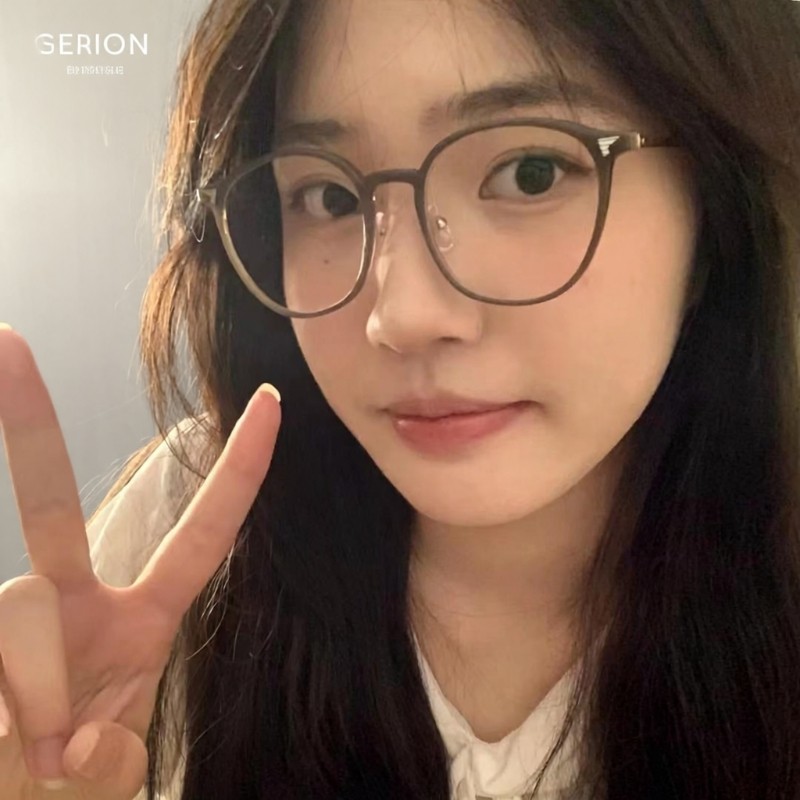 圆框眼镜近视女可配度数镜片眼睛镜架显脸小防蓝光超轻眼镜框素颜