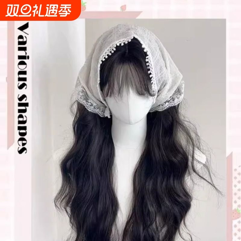 甜心兔【不用戴发网】秋冬新款羊毛卷仿真长卷发高颅顶无痕假发女