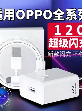 120超级闪充适用OPPOReno12/11/10/9/8 Pro充电器oppoFindX5 6 7快充头K12 11 A1pro充电头10A闪充type-c线长