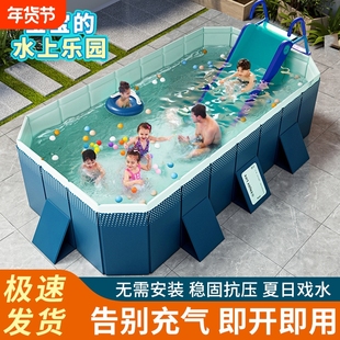 游泳池耐磨免安装泳池户外免充气可折叠戏水池儿童家用水池检测