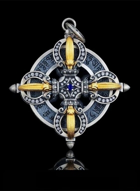 《金刚杵的非凡毅力》藏传文玩吊坠项链独特魅力小众复古挂坠配饰