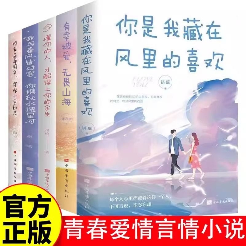 青春爱情言情小说书籍你是我风里的有幸被爱无畏山海懂你的人才配得上你的余生爱你像风走了八千里待我洗净铅华正版我们人生旅行