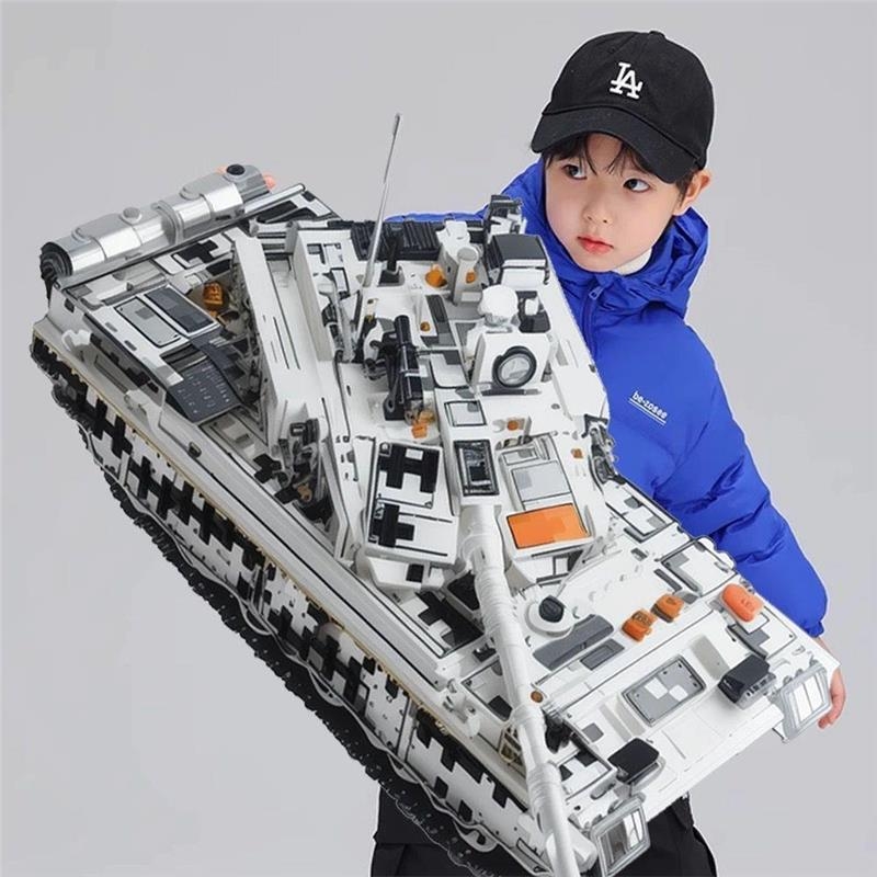 2025新品巨大款99A坦克积木模型儿童益智高难度拼装玩具兼容乐高