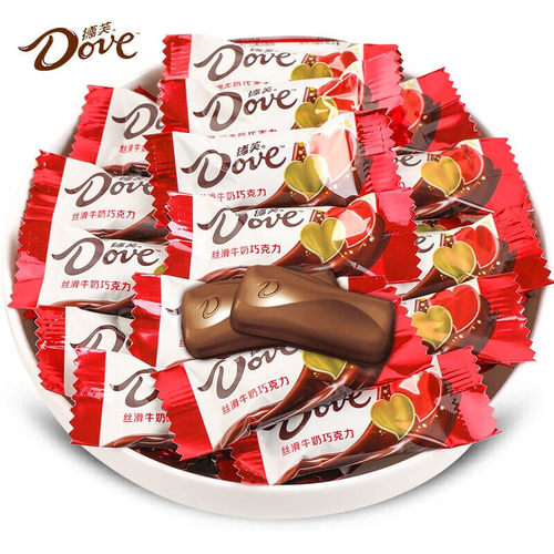 德芙4.5g丝滑牛奶巧克力香浓黑巧喜糖散装婚礼糖果伴手礼休闲零食