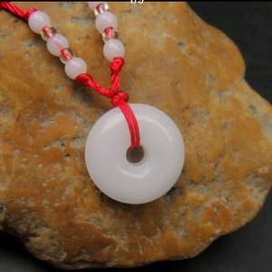 平安扣吊坠本命年红绳项链男女款保平安闺蜜礼物宝宝吉祥生日