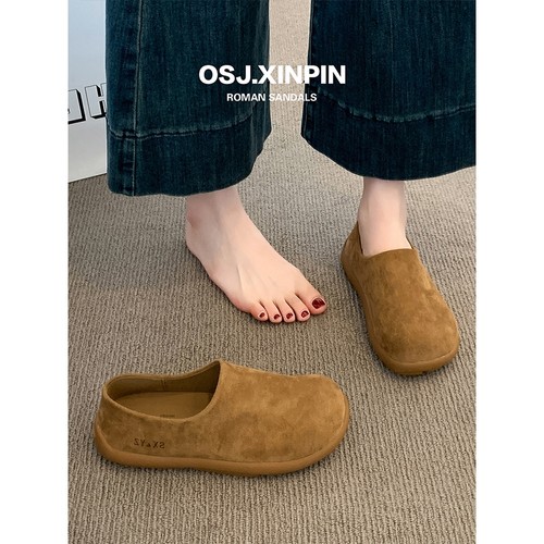 勃肯鞋女2025新款秋冬季爆款全包博肯女鞋一脚蹬绝美孕妇软底鞋子